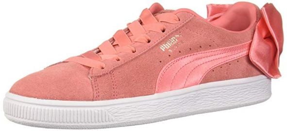 Puma Suede Bow Sneakers at Amazon